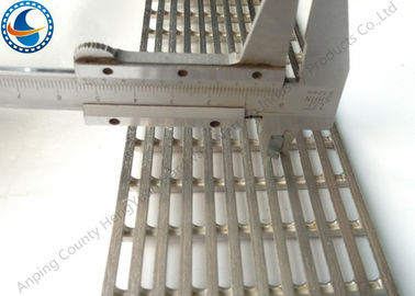 304 Panel Layar Kawat Wedge Stainless Steel Datar Anti Korosi Slot 0.2mm