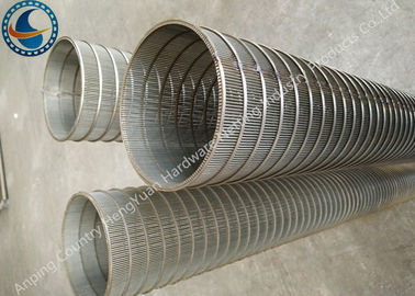 Panel Layar Kawat Wedge Slotted Dibentuk Filter Self - Clean Terbalik