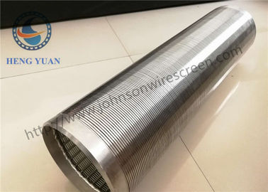 Panjang 5.8M Stainless Steel Vee Well Casing Pipa Kawat Dilas Layar Pompa Sumur