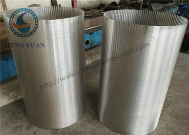 304 SS Johnson Menyaring Air Tanah Dan Sumur V Bentuk Untuk Filter Drum
