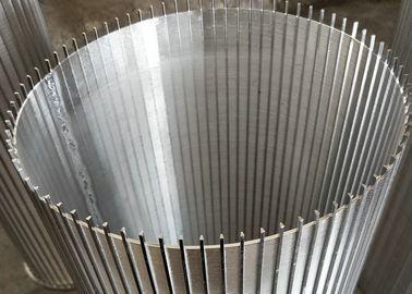 Layar Drum Rotary Presisi Tinggi Filter V Wire Wrap Screen 316 Grade