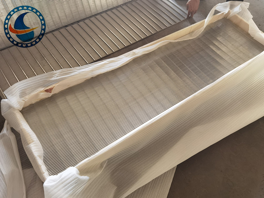 Panel layar kawat wedge stainless steel untuk penyaringan makanan