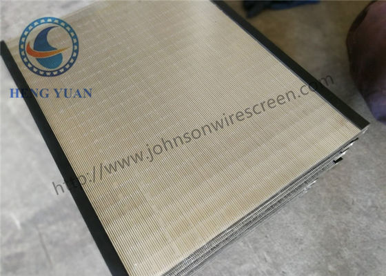 Panel Layar Kawat Wedge Profesional Untuk Mesin Cuci Batubara Ukuran Slot 0,5mm