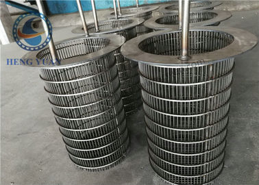 Johnson V Wire Screen Drum Wedge Wire Saringan Filter ISO9000 Disetujui
