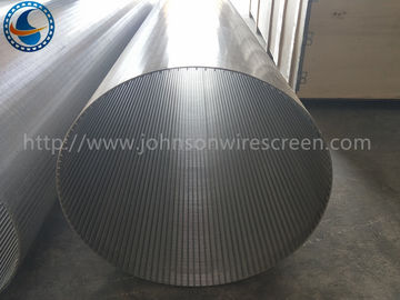 Layar Drum Cuci Kembali Otomatis, OD 600 MM Wire Wrap Screen Mesh