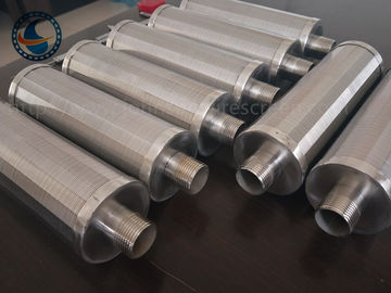 Stainless Steel 304 OD 76mm Wedge Wire Screen Dengan M32 Male Thread