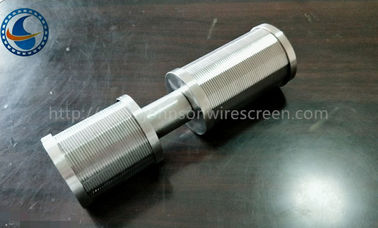 SS Johnson Wedge Wire Screen Nozzle Menyesuaikan Untuk Klien Ukuran Slot 0,05-1mm