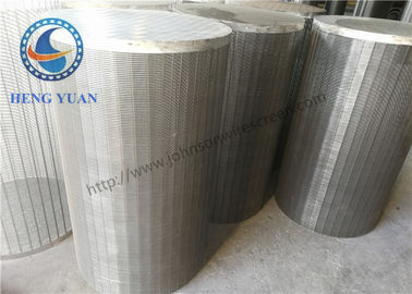 304 SS Johnson Wedge Wire Screen Sumur Air Tanah Bentuk V Untuk Filter Drum