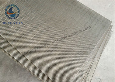 SS 205/304/316 / Wedge Wire Mesh Untuk Penyaringan Saringan Filter Ukuran Slot 0,5mm