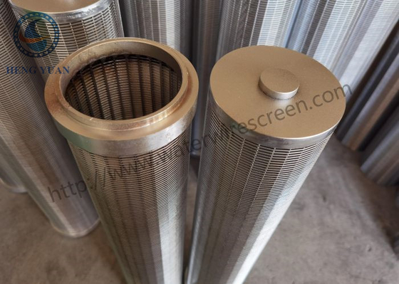 Resin Catcher Dibungkus Johnson Wire Screen Tube Stainless Steel 316l Untuk Filter Resin