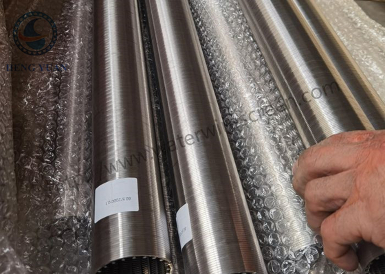 Ss 316l 60.4mm Diameter Wedge Wire Screen Tube 0.4mm Slot