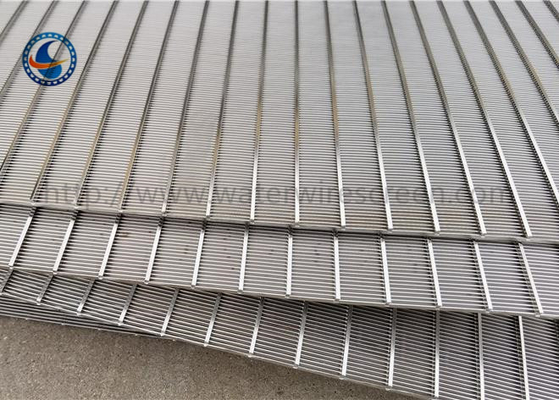 Stainless Steel 321 Panel Layar Kawat Luka Wedge Untuk Filter