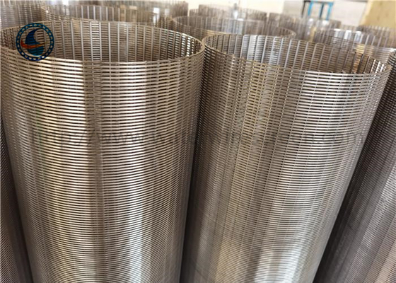 Stainless Steel 304 Johnson Wire Screen Wedge Jenis Bentuk Slot Untuk Filter